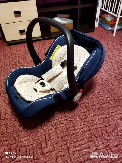 Люлька переноска автомобильная для новорожденных