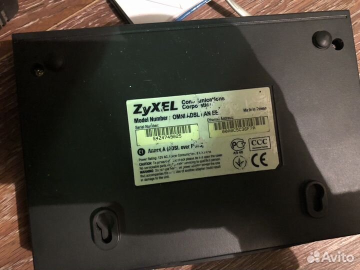 Adsl модем Zyxel