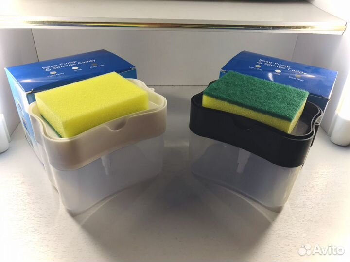 Дозатор для моющего средства с держателем губки