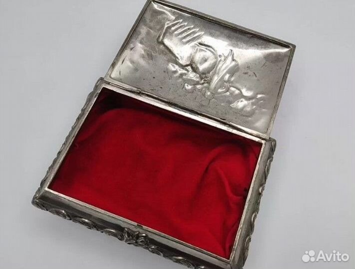 Большая шкатулка Латунь середина хх века Франция