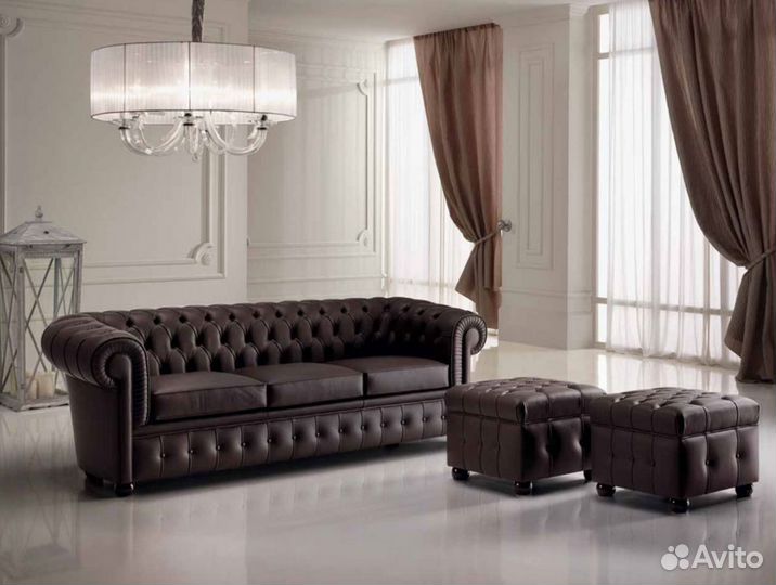 Диван Честер 2 местный новый
