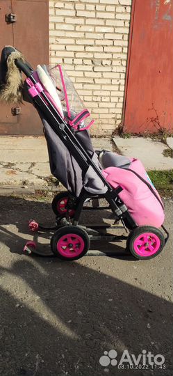 Детские санки коляска бу