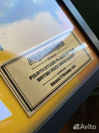 Queen золотой винил автографы креативный подарок