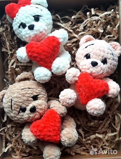 Игрушки ручной работы, Мишка с сердцем, Сердце