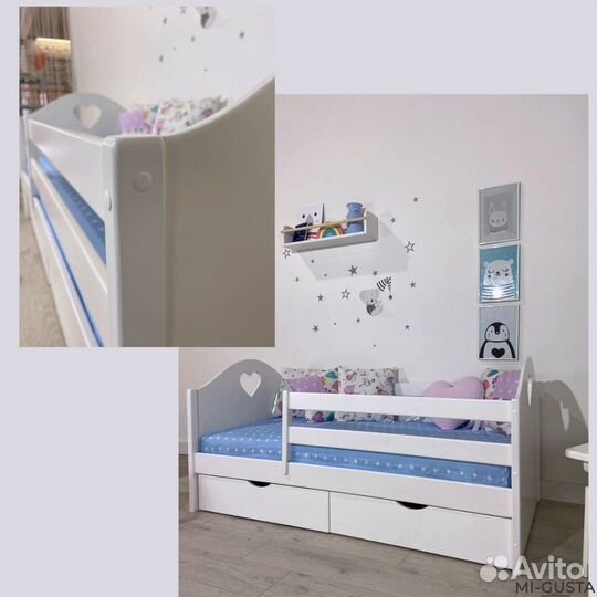 Детская кровать с бортиком