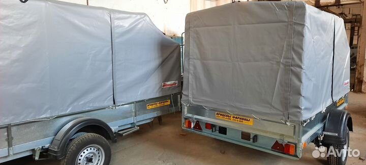 Прицеп Крепыш 2,5 Плюс (2,5х1,5) тент 1,5 метра
