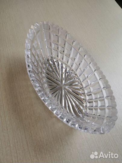 Салатник хрустальный (лодочка)