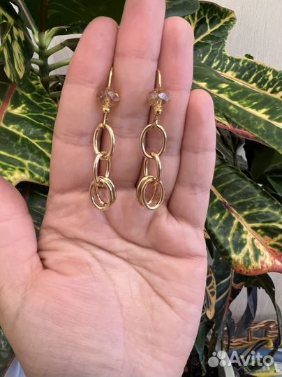 Комплект серьги колье из натур белого жемчуга