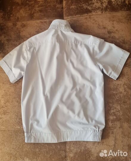 Рубашка школьная кадетская, голубая