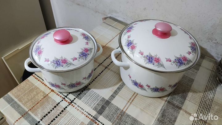 Алюминиевая посуда СССР, эмалированная посуда