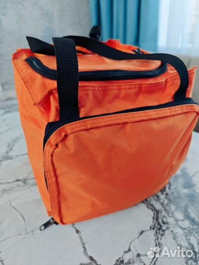 Сумка холодильник +набор посуды для пикника