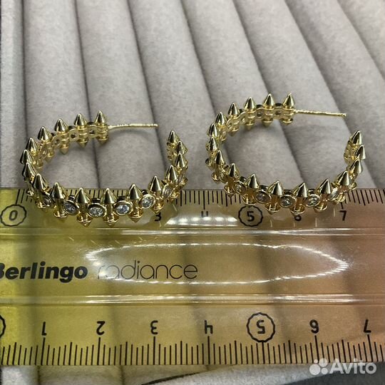 Серьги конго в стиле Clash DE Cartier
