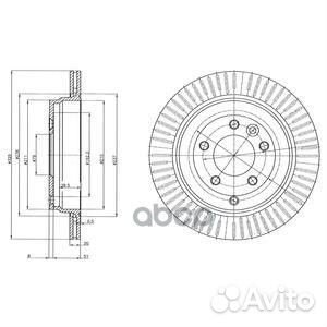Диск тормозной BG4020C Delphi