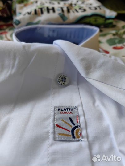 Новая школьная рубашка для мальчика 13-14 лет
