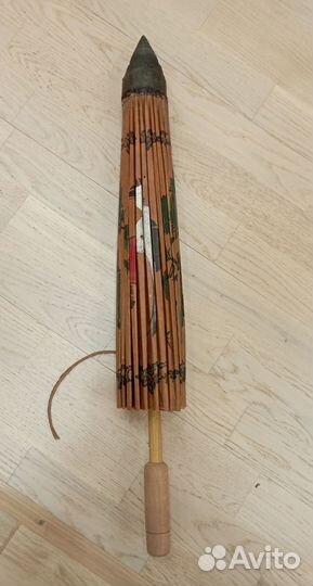 Зонтик восточный бумага ручная работа