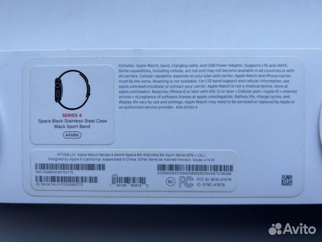 Часы Apple Watch 4 44mm Stainless Steel Black объявление продам