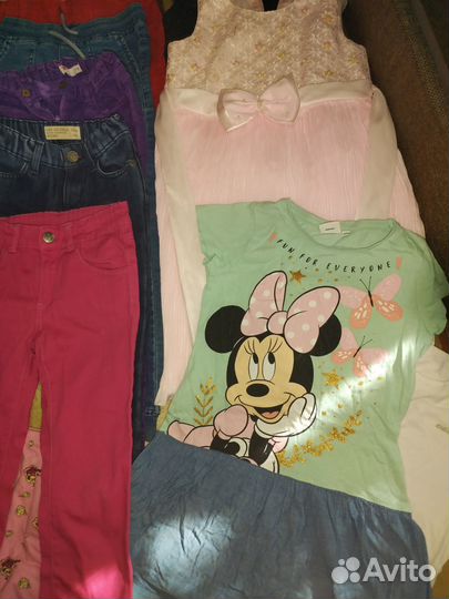 32шт Огромный пакет фирменной одежды 116-128