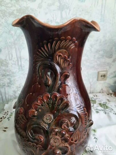 Ваза для цветов напольная (керамика)