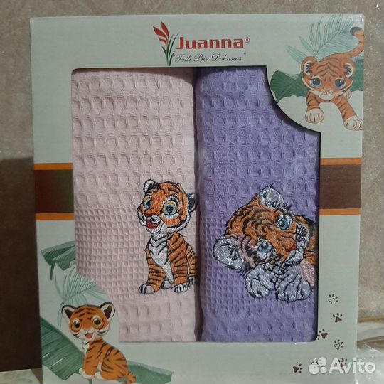 Подарочный набор из 2х полотенец. Комплект