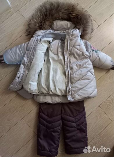Зимний костюм для девочки 86