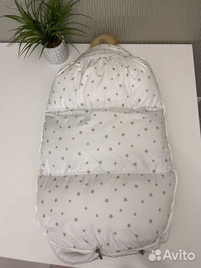 Детский зимний конверт, кокон