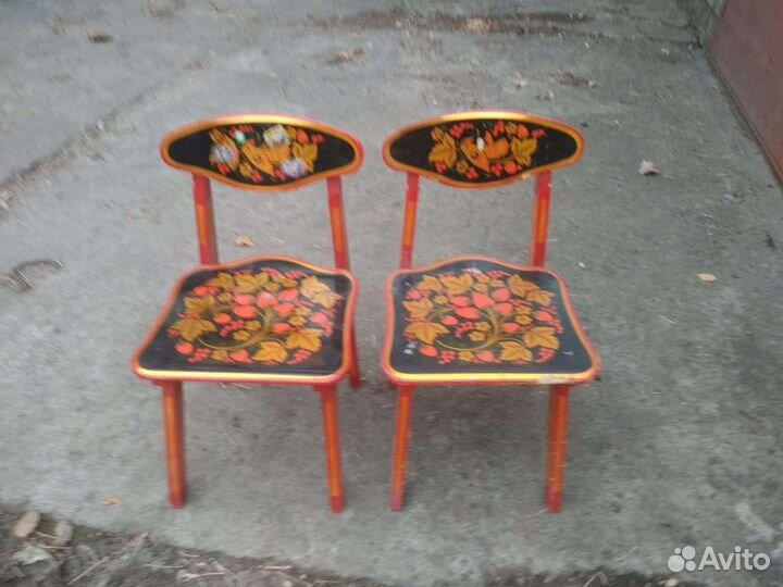 Стульчики детские хохлома