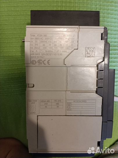 Автоматические выключатели ABB sace formula tmax