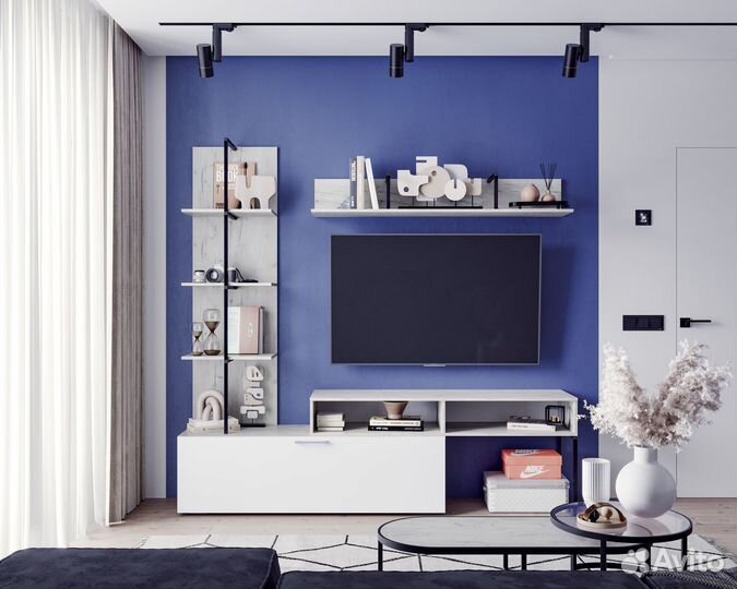 Стенка / гостиная Элирия мдф Белый