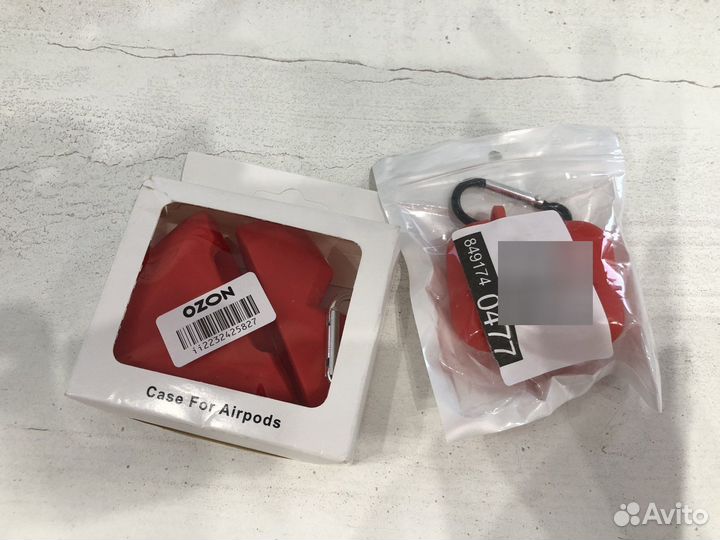 Чехол сердце для наушников airpods 1 и 2