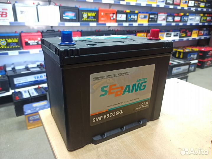 Акб 80Ач Rocket Sebang 85D26L для Kia Sportage