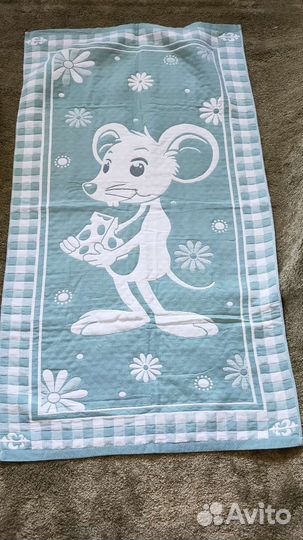 Плед полотенце покрывало детское Хлопок