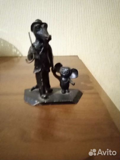 Статуэтка Крокодил Гена и Чебурашка. СССР