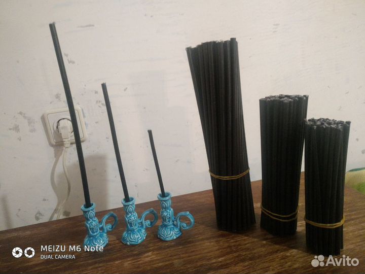 Свечи черные восковые