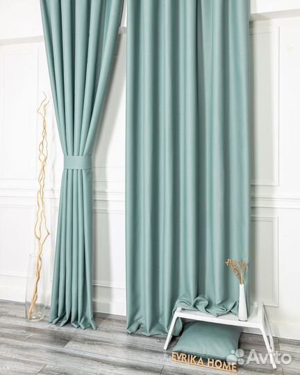 Шторы блэкаут Марсель Мята