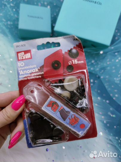 Кнопки Анорак черные диаметр 15 мм