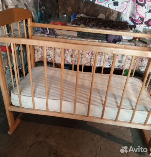 Детская кровать от 3 лет с матрасом бу