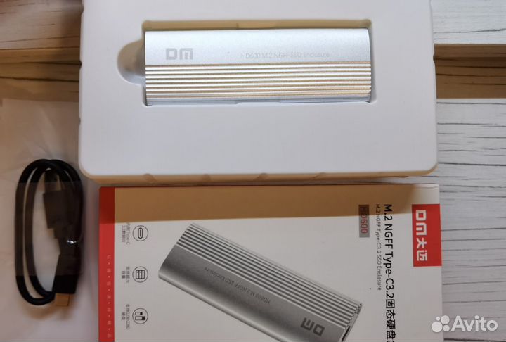 Внешний бокс для SSD M.2 ngff Type-C3.2 Аллюминий