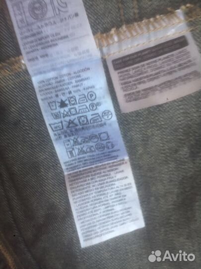 Джинсовая куртка мужская levis размер l