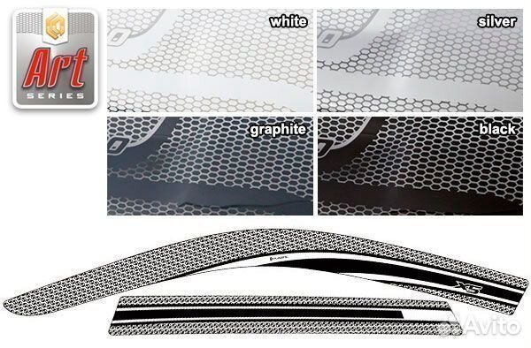 Ветровики ART черн BMW X5 1999-2004