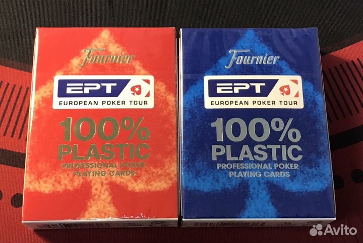 Карты для покера пластиковые Fournier