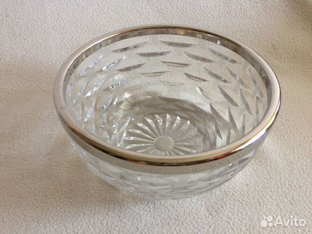 Хрустальная ваза для фруктов