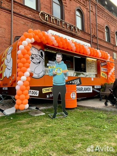 Оформление магазина гирлянда из шаров, арка из шар