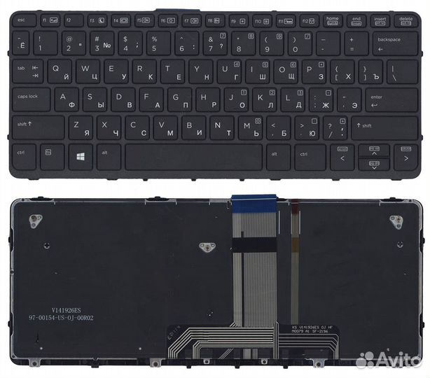 Клавиатура для HP Probook X2 612 G1 черная