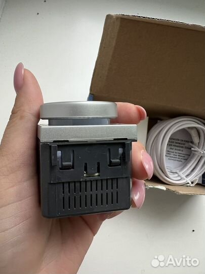 Терморегулятор abb zenit серебро