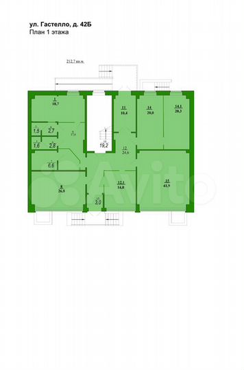 Коммерческое помещение, 212.7 м²