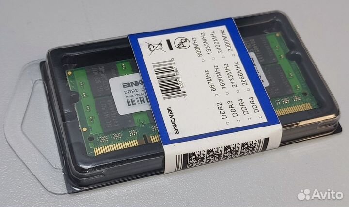 Память для ноутбуков DDR2, DDR3, DDR3l, DDR4