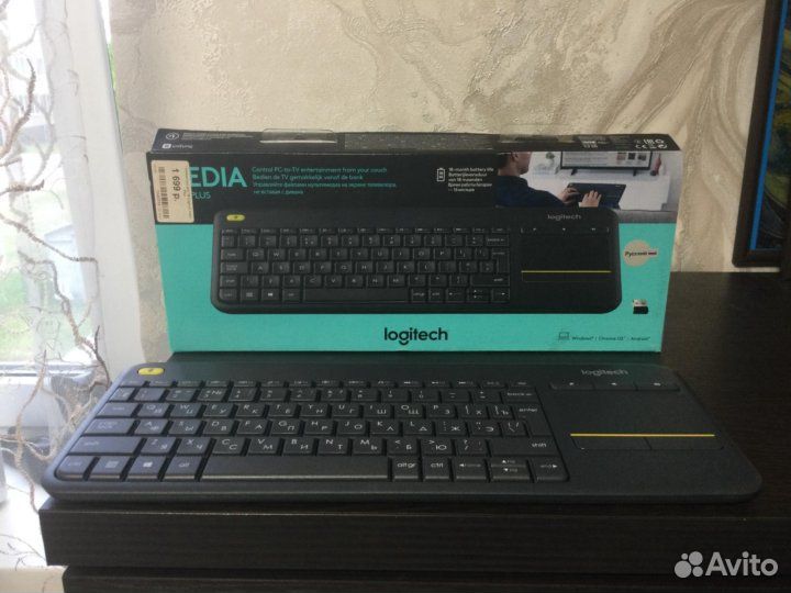 Клавиатура беспроводная logitech media k400 plus