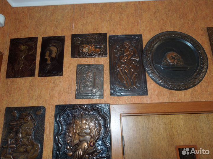 Картина медная чеканка