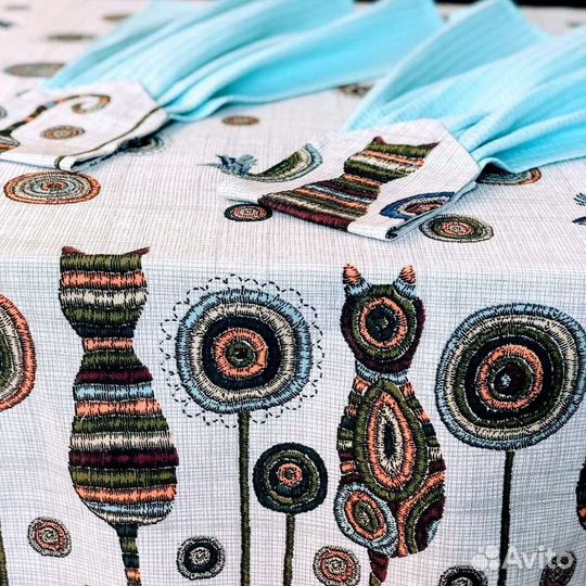 Кухонные полотенца Коты