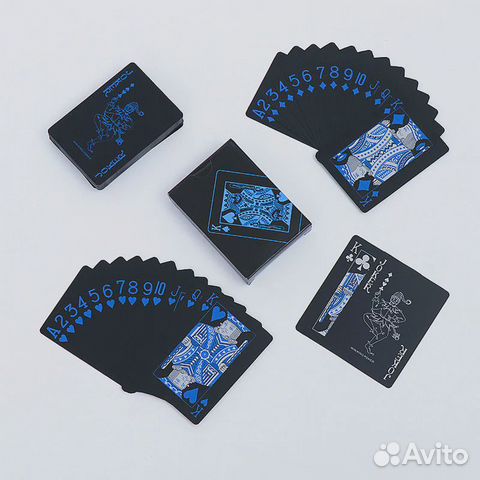 Игральные карты водонепроницаемые пластиковые 54